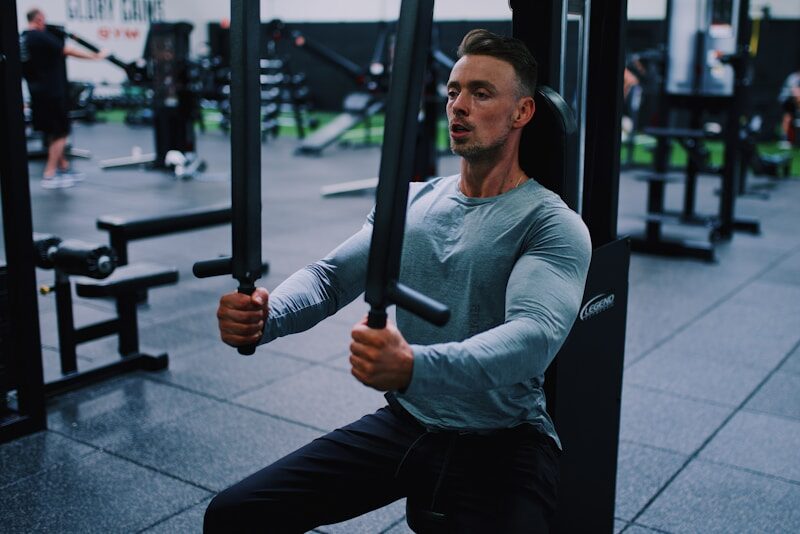 Fit man working out — testosterone optimization