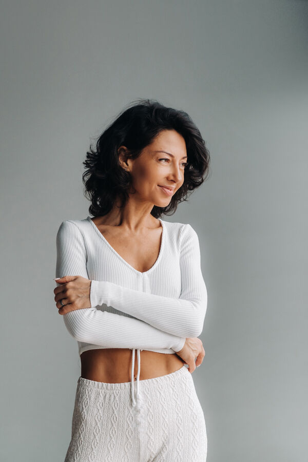 Cheerful woman — hormone optimization